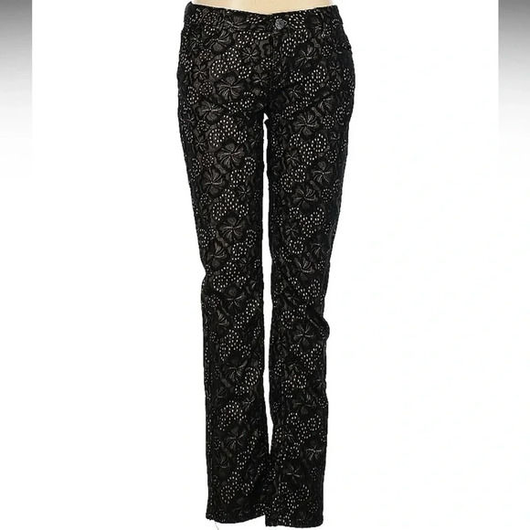 •Xhiliration black lace jean• - Picture 3 of 7
